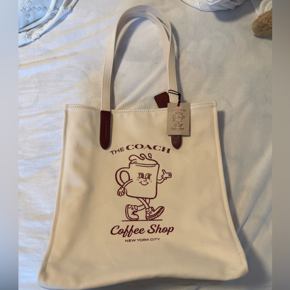 Coach Coffee Canvas Tote